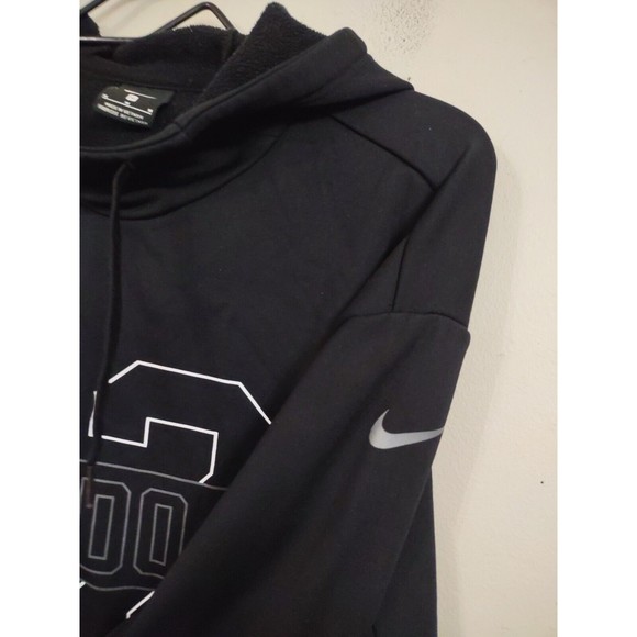 Nike Just Do It 72 Sweatshirt Hoodie Mock Neck Pullover Black Size Medium - Picture 4 of 7